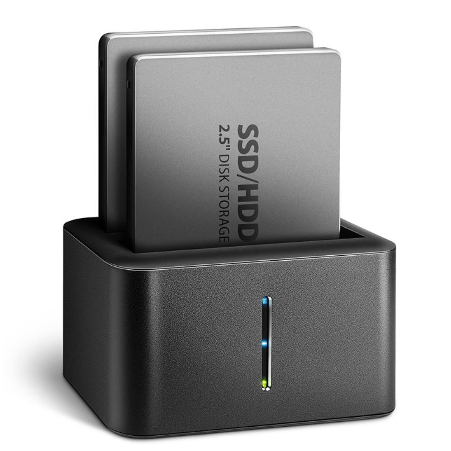 Docking Station AXAGON ADSA-D25, USB3.2, SATA 6G, DUAL HDD (Negru) fotografia produsului