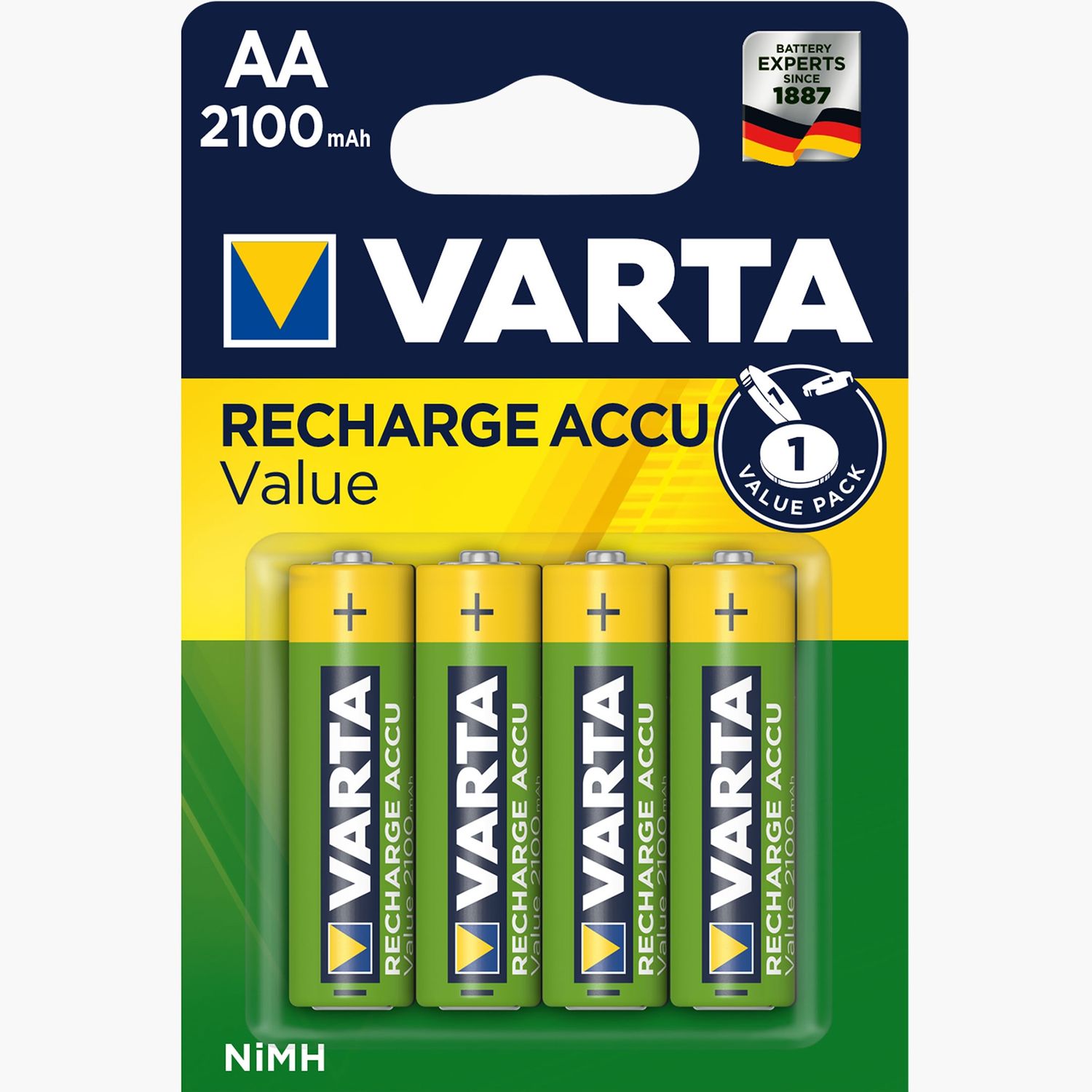 Acumulatori AA 2100mAh, 4 buc Varta fotografia produsului