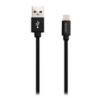 Cablu de date Canyon MFI-3, USB - Lighting, 1m (Negru) fotografia produsului