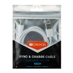 Cablu de date Canyon CNE-CFI1W, Lightning, 1m (Alb) fotografia produsului View 2 S
