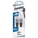 Cablu de date Energizer C541CKBK, USB-C, 2m (Negru) fotografia produsului View 2 S
