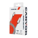 Cablu de date Canyon MFI-3, USB - Lighting, 1m (Gri inchis) fotografia produsului View 2 S