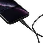 Cablu de date Canyon MFI-4, USB Type C - Lightning, 1.2m, 18W (Negru) fotografia produsului View 3 S