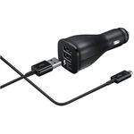Incarcator Auto Samsung EP-LN920CBEGWW, 2x USB, 2A, Fast Charger, cablu Tip-C inclus (Negru) fotografia produsului
