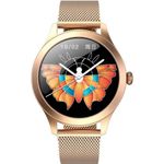 Smartwatch Maxcom FW42, ecran TFT 1.09&rdquo;, IP68, bratara metalica, Bluetooth, Android / iOS (Auriu) fotografia produsului View 2 S