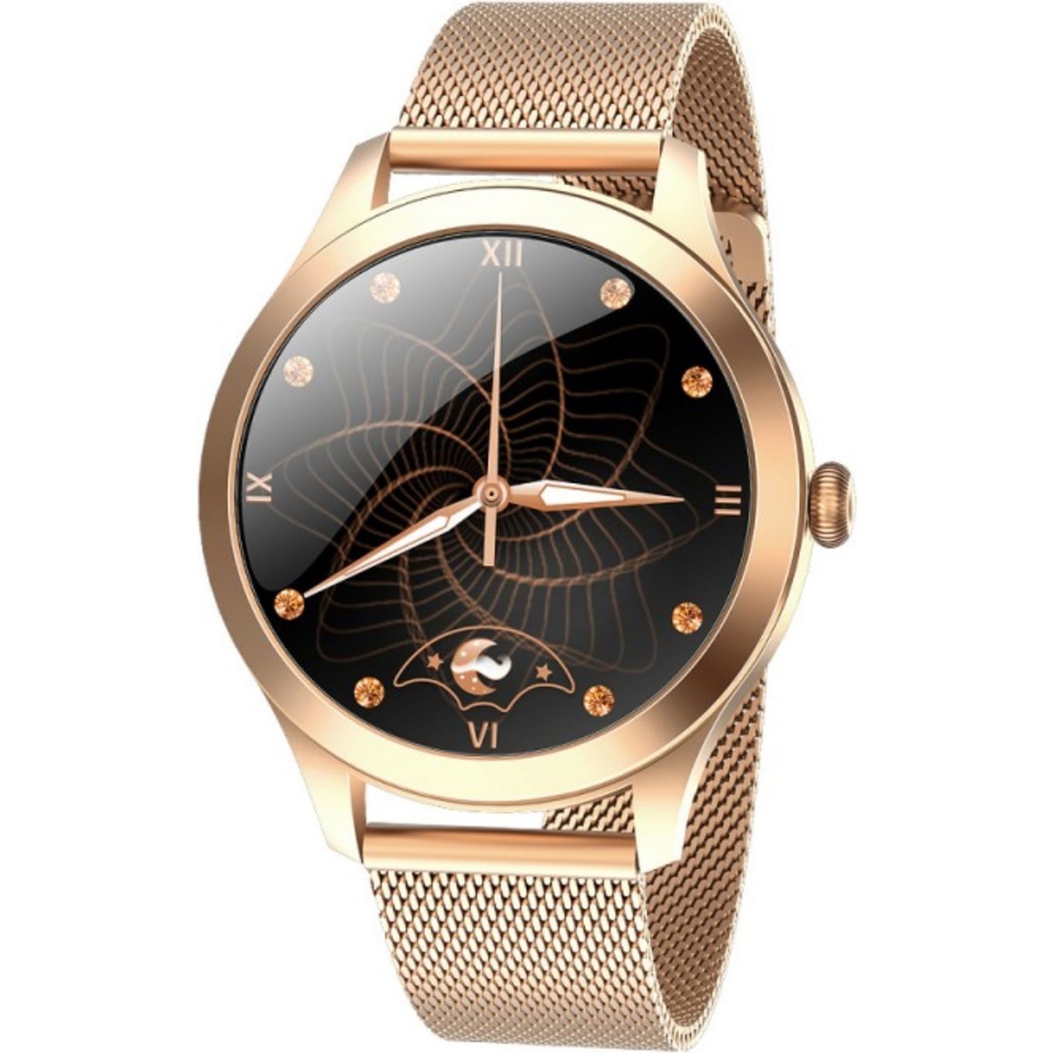 Smartwatch Maxcom FW42, ecran TFT 1.09&rdquo;, IP68, bratara metalica, Bluetooth, Android / iOS (Auriu) fotografia produsului