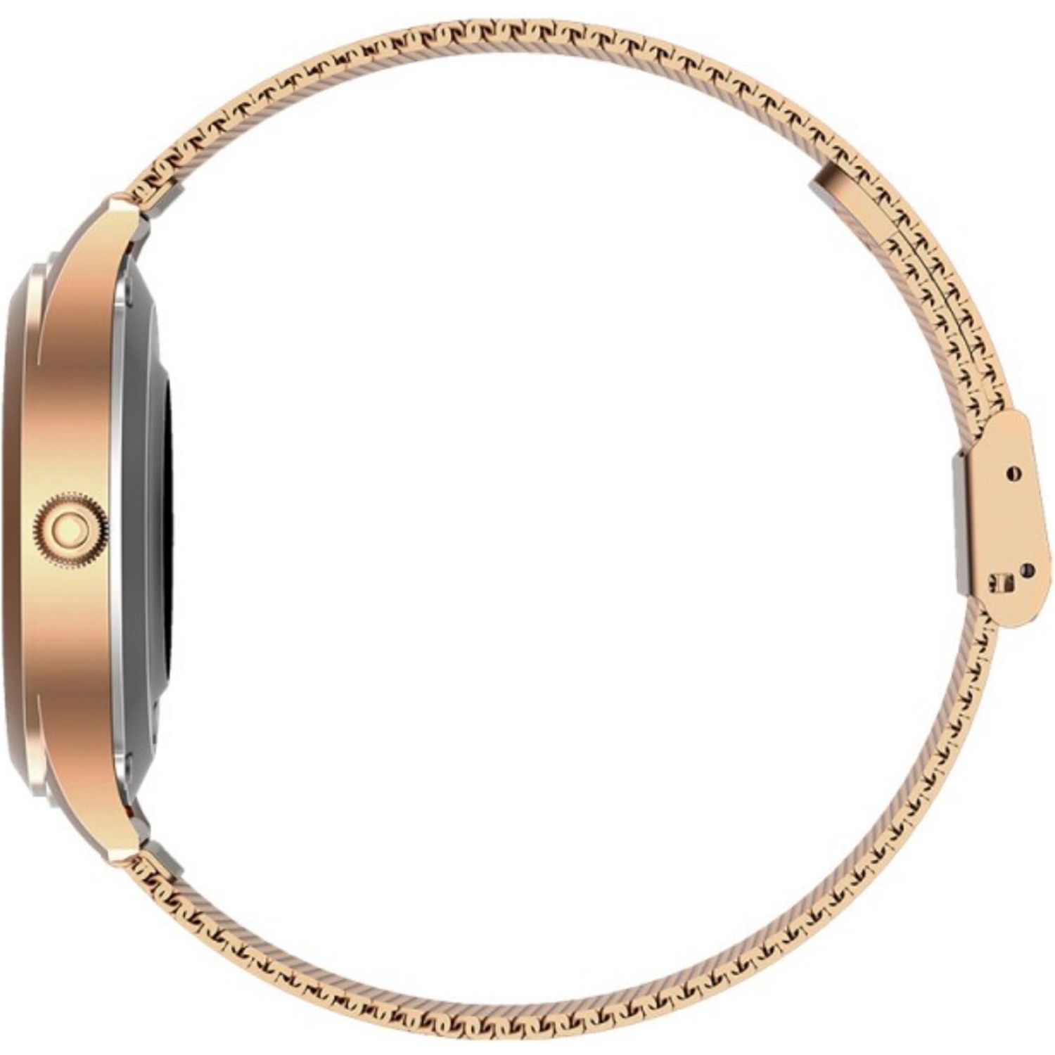Smartwatch Maxcom FW42, ecran TFT 1.09&rdquo;, IP68, bratara metalica, Bluetooth, Android / iOS (Auriu) fotografia produsului View 4 L