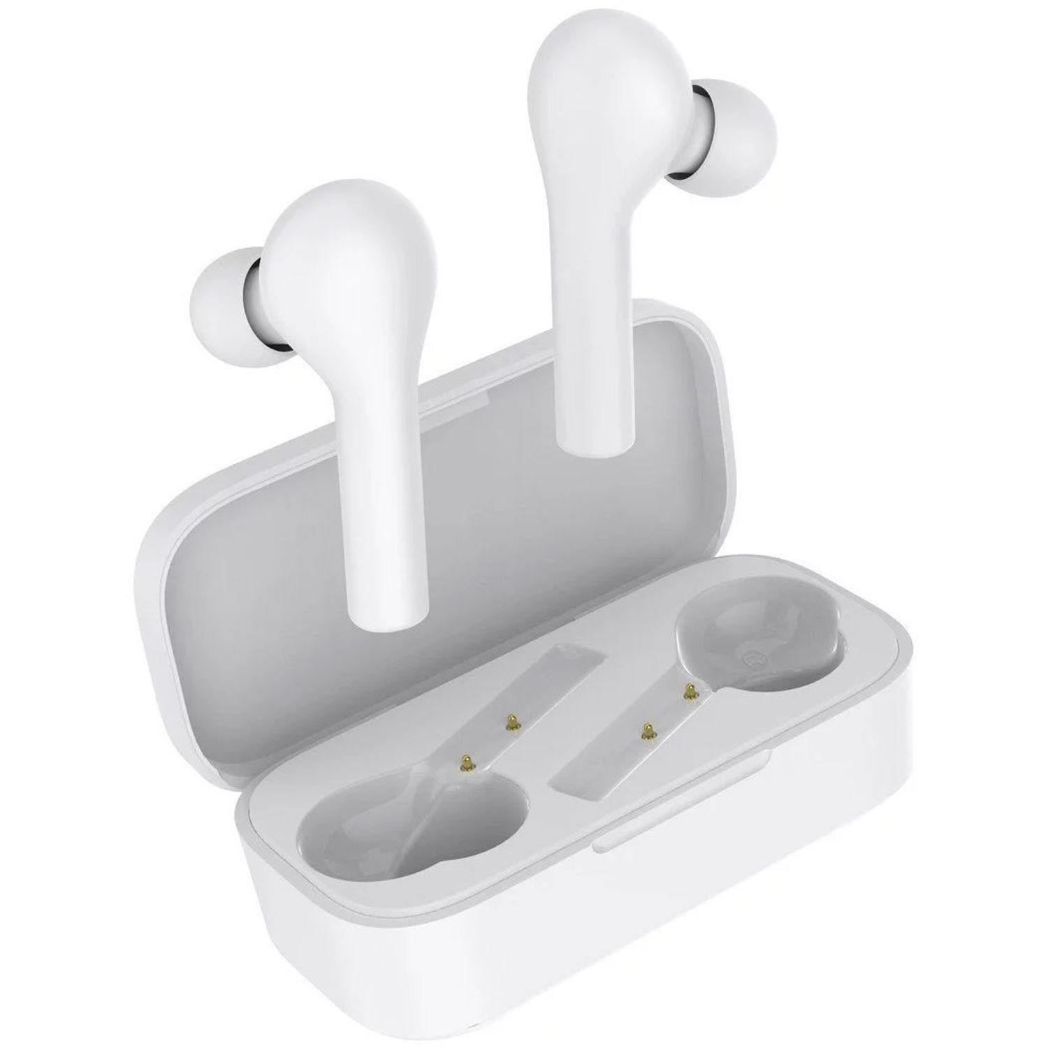 Casti True Wireless QCY T5, Bluetooth, IPX5, Decompression Touch (Alb) fotografia produsului