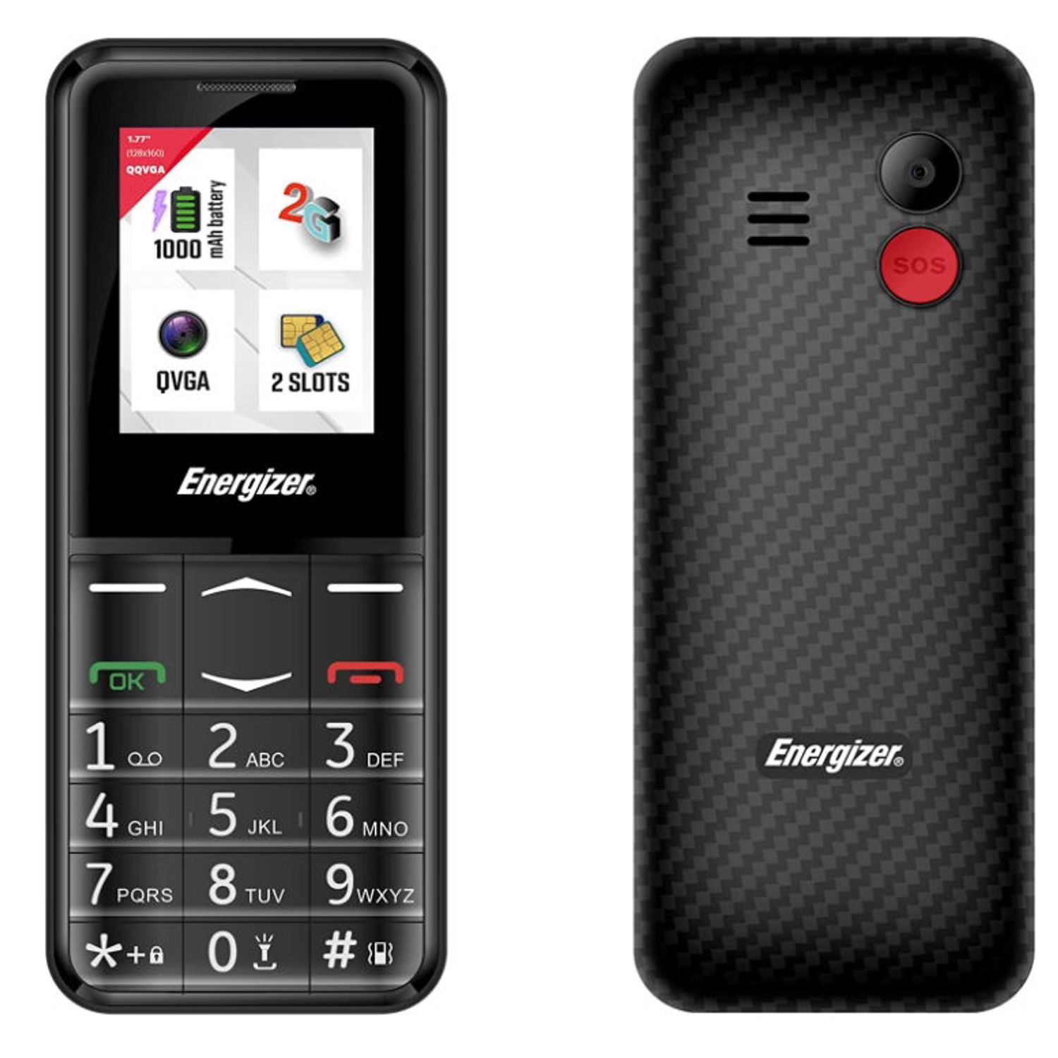 Telefon Mobil Energizer E4, 2G, Dual SIM (Negru) fotografia produsului