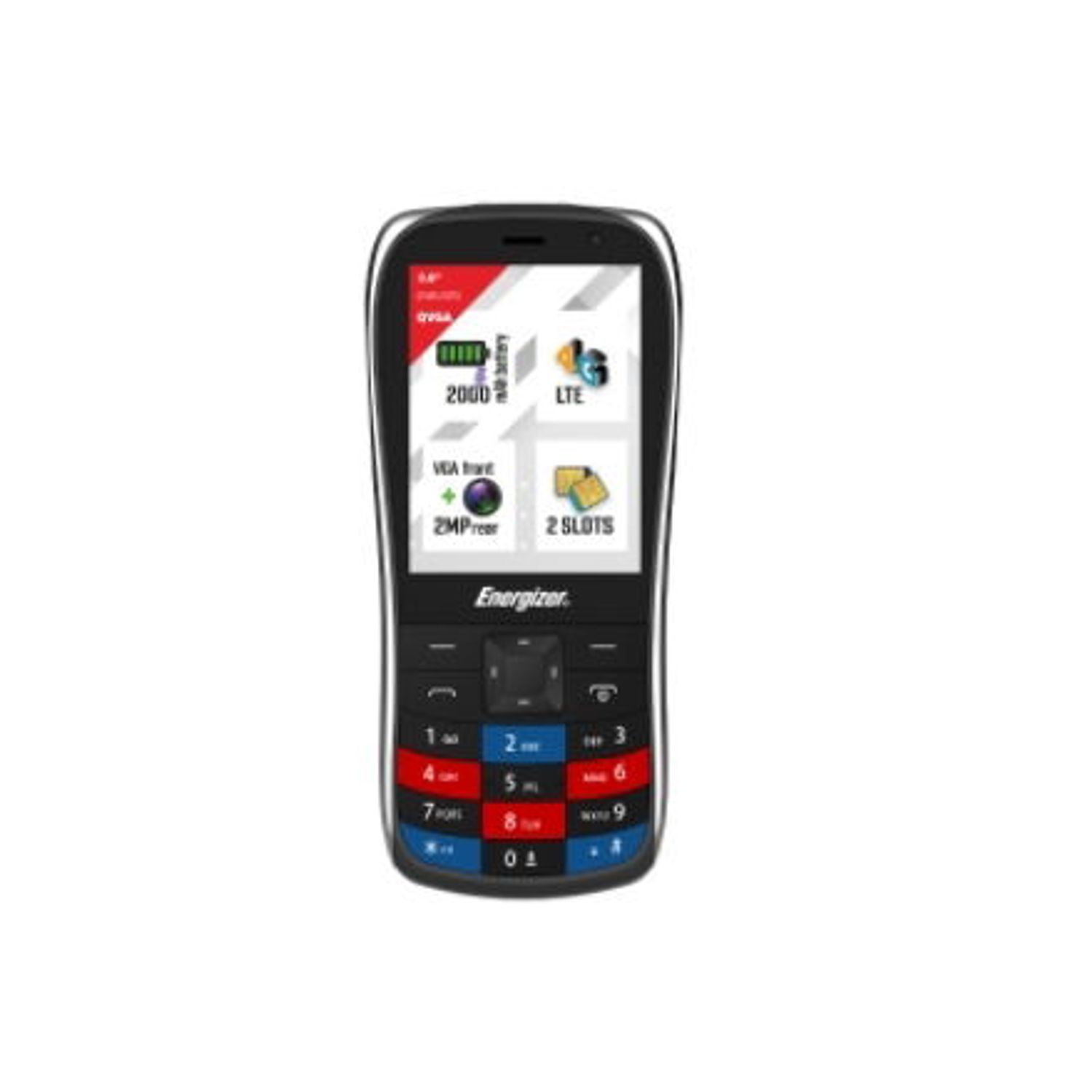 Telefon Mobil Energizer E284S, 4G, Dual SIM (Negru) fotografia produsului View 2 L