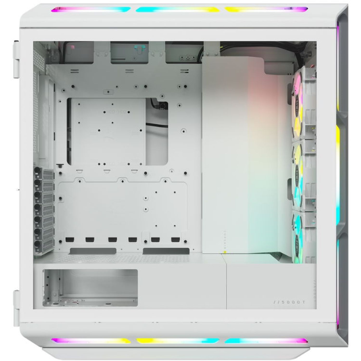 Carcasa Corsair 5000T RGB, MidTower, Tempered Glass (Alb) fotografia produsului View 7 L