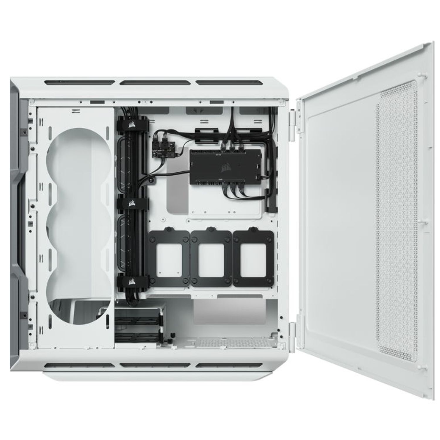 Carcasa Corsair 5000T RGB, MidTower, Tempered Glass (Alb) fotografia produsului View 9 L
