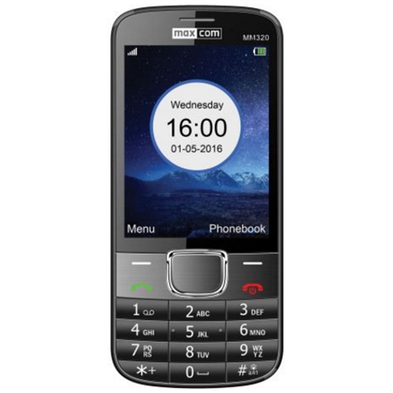 Telefon Mobil MaxCom Classic MM320, 3.2", 2G (Negru) fotografia produsului