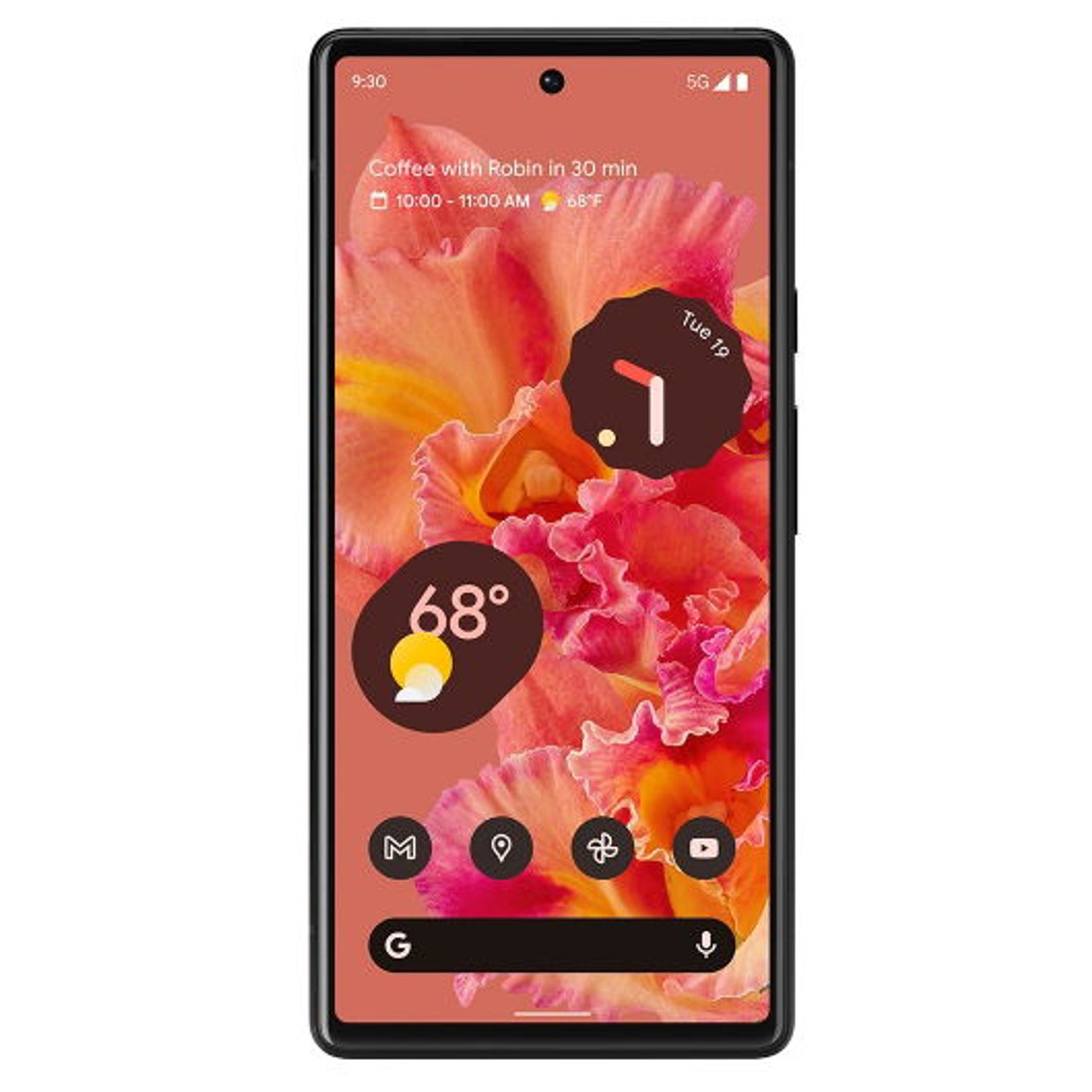 Telefon Mobil Google Pixel 6, Procesor Google Tensor Octa-Core, AMOLED Capacitive Touchscreen 6.4", 90Hz refresh - 0810029930475 fotografia produsului