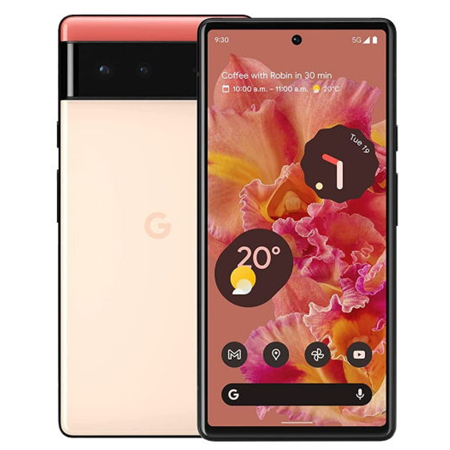 Telefon Mobil Google Pixel 6, Procesor Google Tensor Octa-Core, AMOLED Capacitive Touchscreen 6.4", 90Hz refresh - 0810029930475 fotografia produsului View 3 L