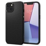 Husa Protectie Spate Spigen Liquid Air pentru iPhone 13 (Negru) fotografia produsului View 2 S