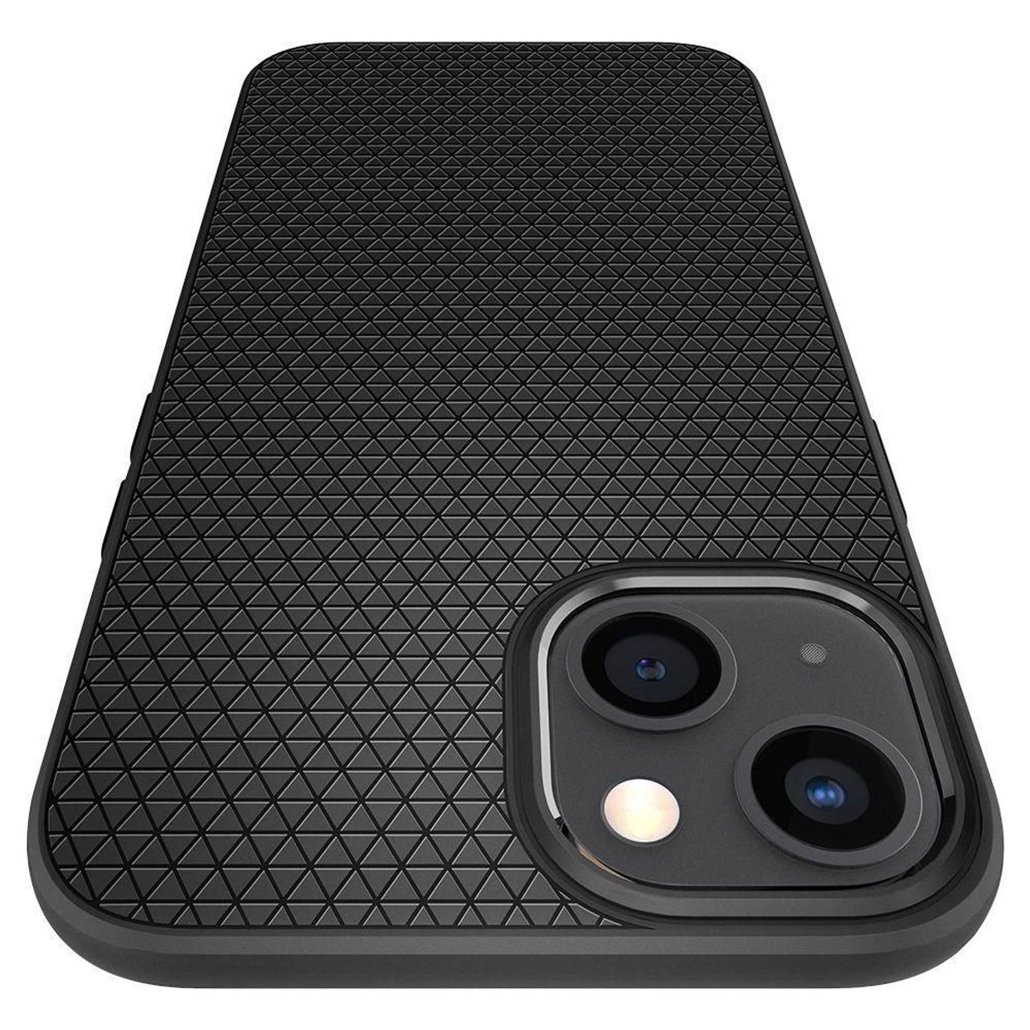 Husa Protectie Spate Spigen Liquid Air pentru iPhone 13 (Negru) fotografia produsului View 4 L