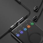 Adaptor Baseus L41, USB Type-C - USB Type-C / Jack 3.5mm Black (Negru) fotografia produsului View 4 S