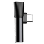 Adaptor Baseus L41, USB Type-C - USB Type-C / Jack 3.5mm Black (Negru) fotografia produsului View 5 S