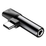 Adaptor Baseus L41, USB Type-C - USB Type-C / Jack 3.5mm Black (Negru) fotografia produsului View 3 S