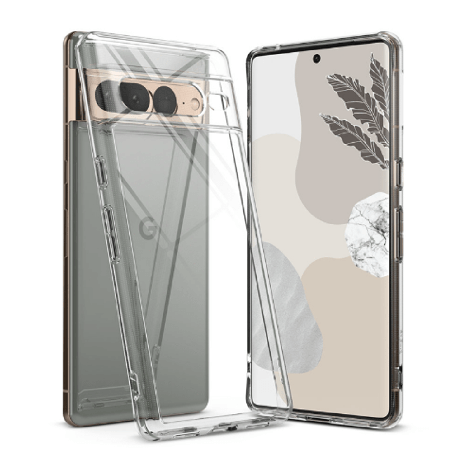 Protectie Spate Ringke Fusion TPU  pentru Google Pixel 7 Pro (Transparent) fotografia produsului View 2 L