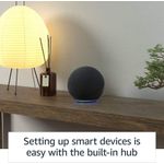 Boxa portabila Amazon Echo 4nd Gen, Wi-Fi, Bluetooth, Cu Asistent Personal Alexa (Negru) fotografia produsului View 2 S