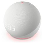 Boxa portabila Amazon Echo Dot 5th Gen, cu ceas, Wi-Fi, Bluetooth, Cu Asistent Personal Alexa (Alb) fotografia produsului View 4 S