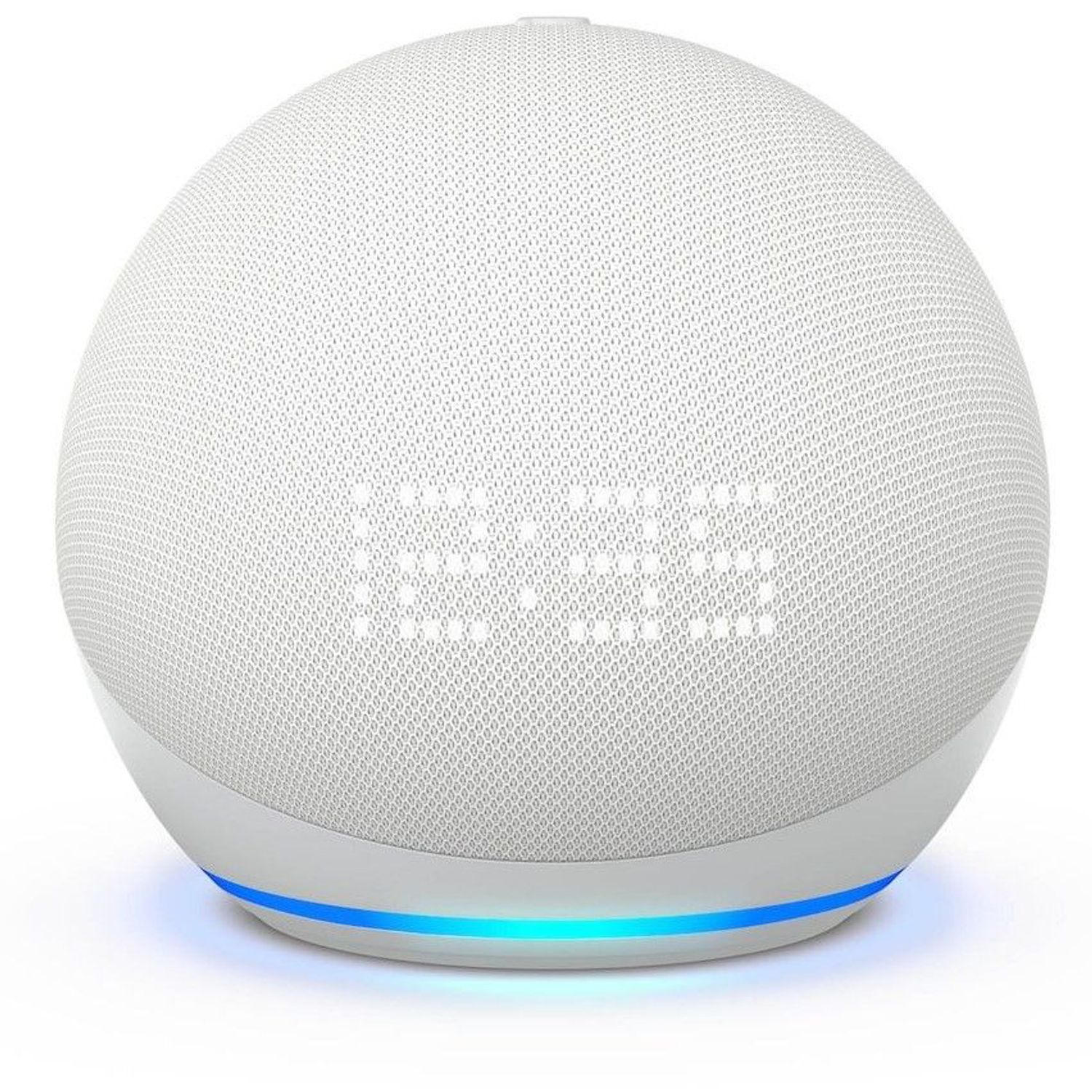 Boxa portabila Amazon Echo Dot 5th Gen, cu ceas, Wi-Fi, Bluetooth, Cu Asistent Personal Alexa (Alb) fotografia produsului