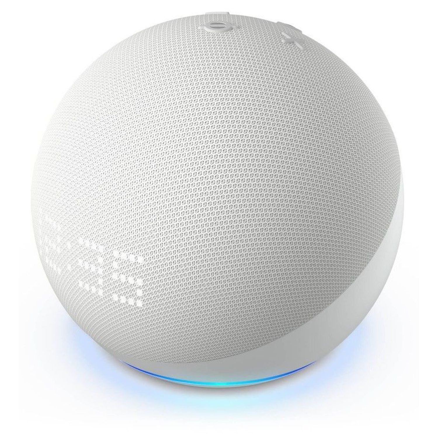 Boxa portabila Amazon Echo Dot 5th Gen, cu ceas, Wi-Fi, Bluetooth, Cu Asistent Personal Alexa (Alb) fotografia produsului View 3 L