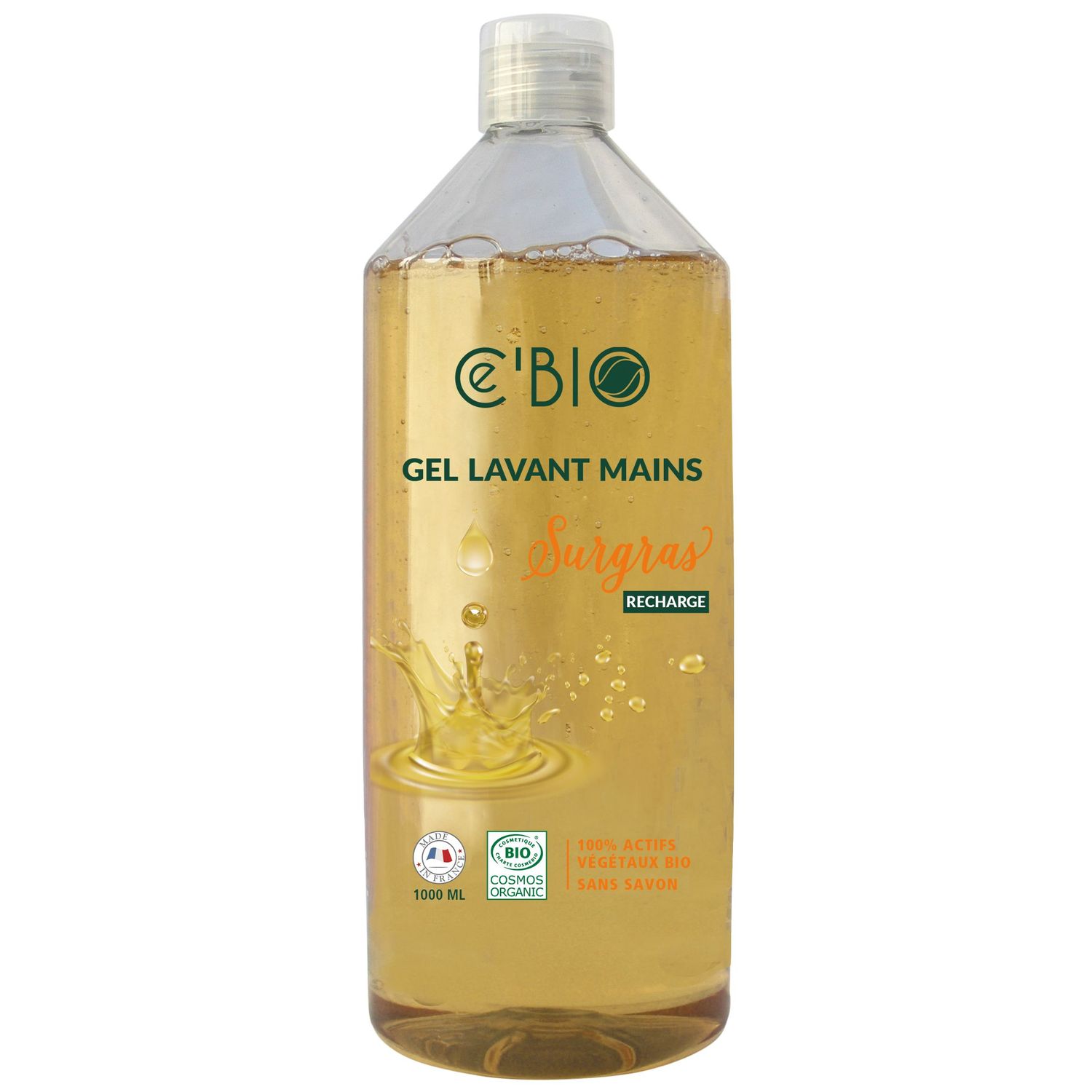 Rezerva sapun lichid BIO pentru maini cu ulei de masline 1000 ml CE'BIO fotografia produsului