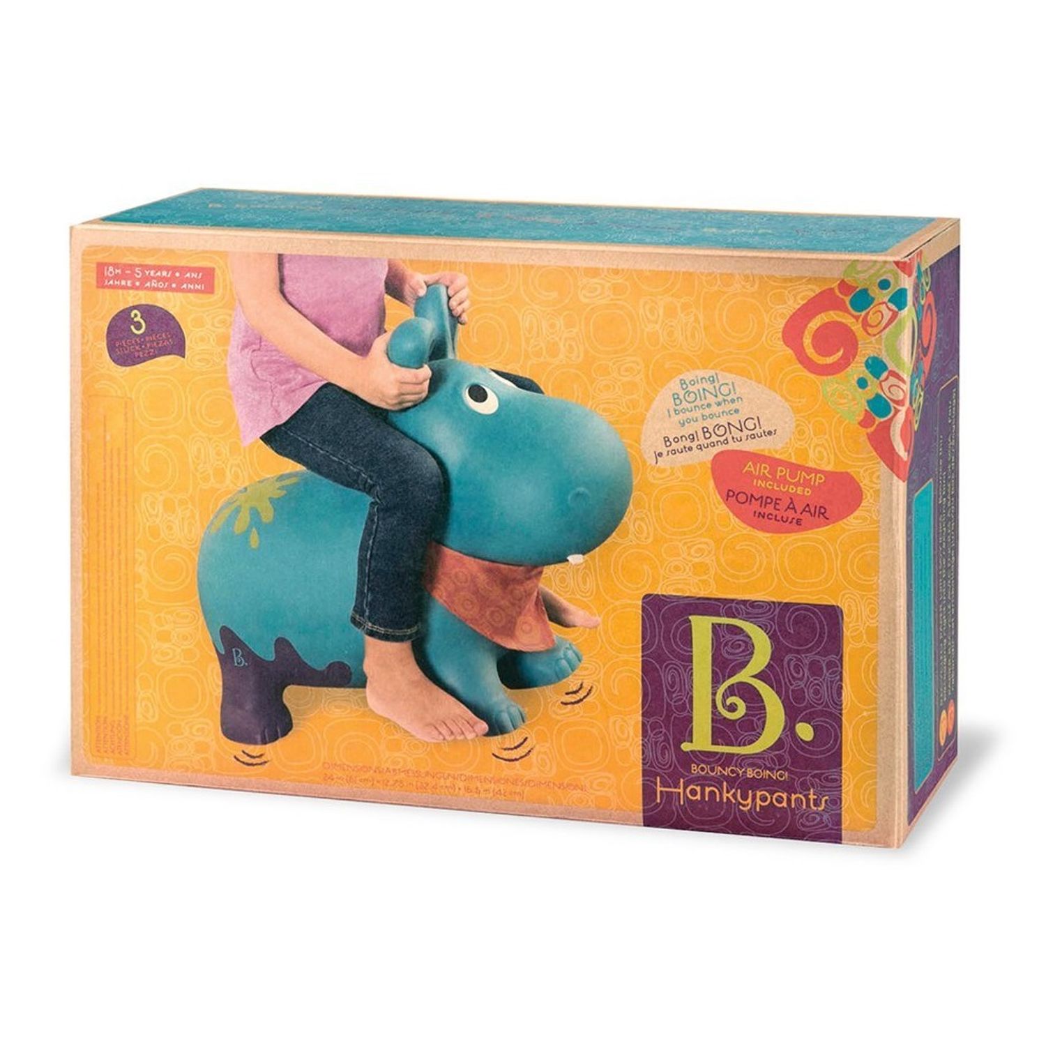 Jumper hipopotam B.Toys fotografia produsului View 6 L