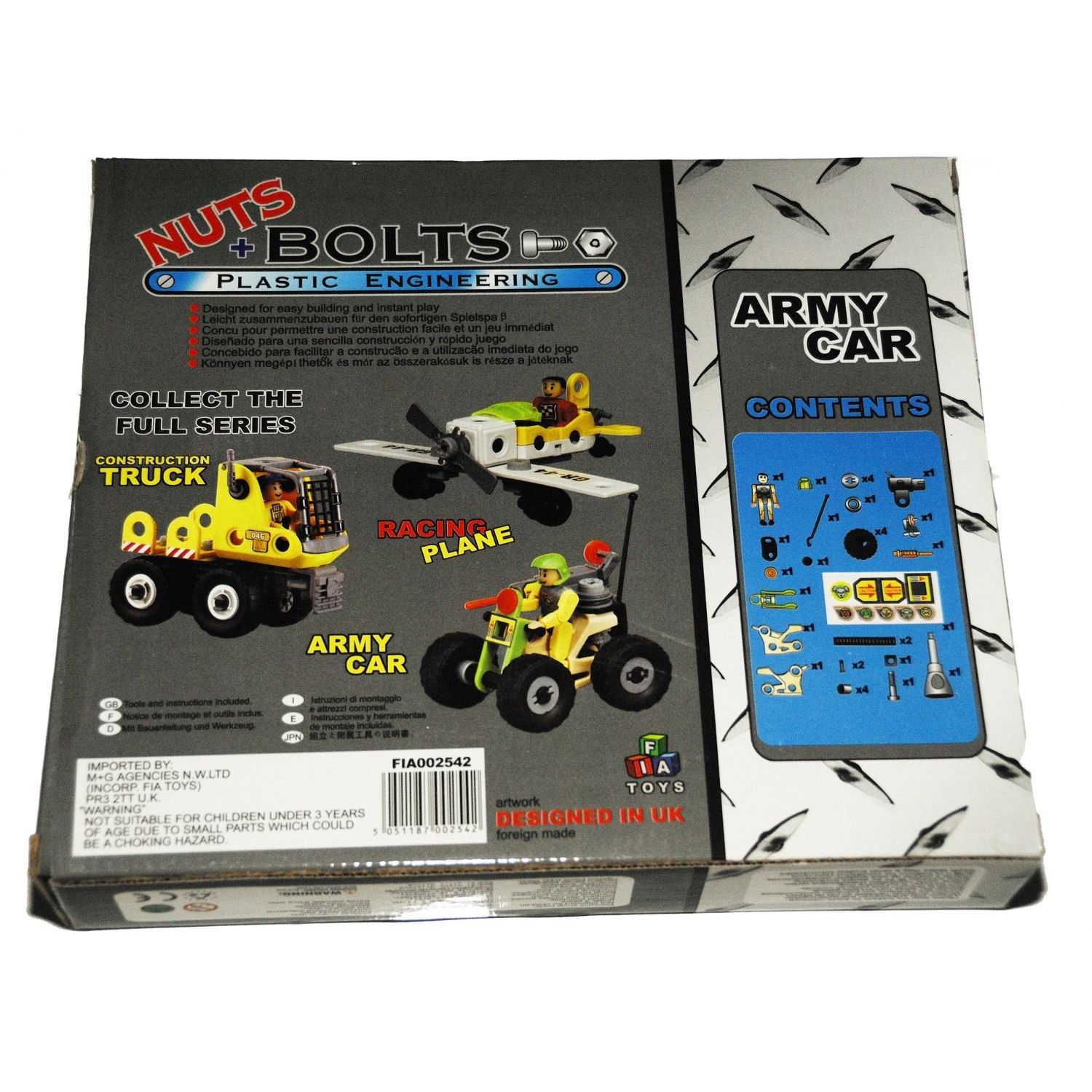 Jucarie constructie masina de armata Nuts & Bolts fotografia produsului View 3 L