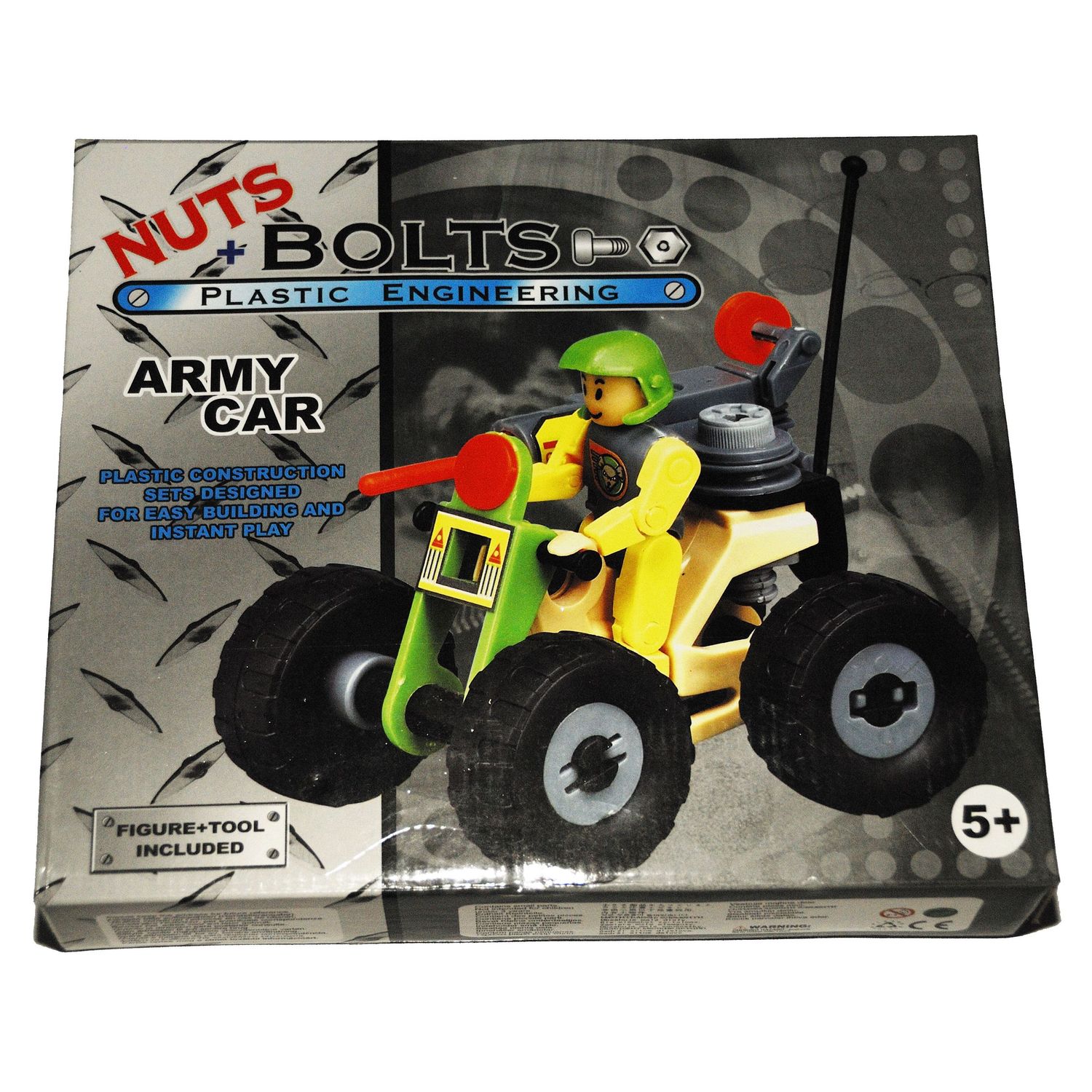 Jucarie constructie masina de armata Nuts & Bolts fotografia produsului View 2 L