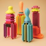 Set 68 de cuburi Stackadoos B.Toys fotografia produsului View 4 S