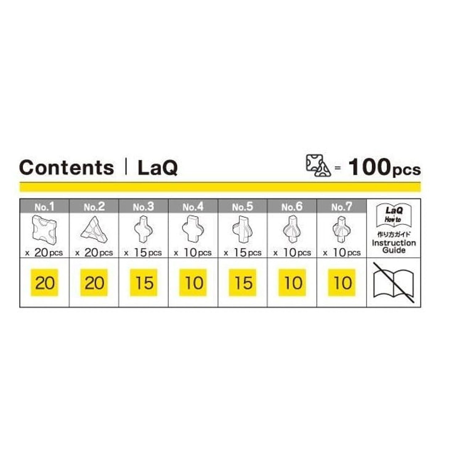 Jucarii LaQ Freestyle galben 100 piese fotografia produsului View 4 L