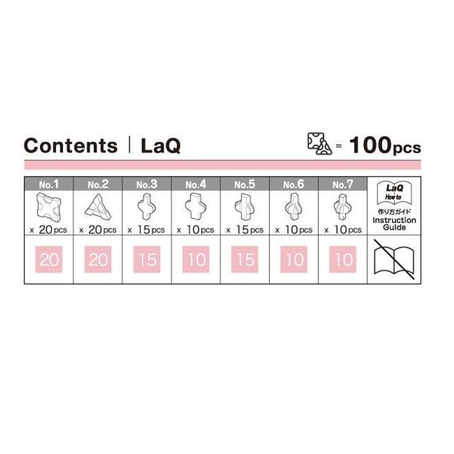 Jucarii LaQ Freestyle roz 100 piese fotografia produsului View 3 L