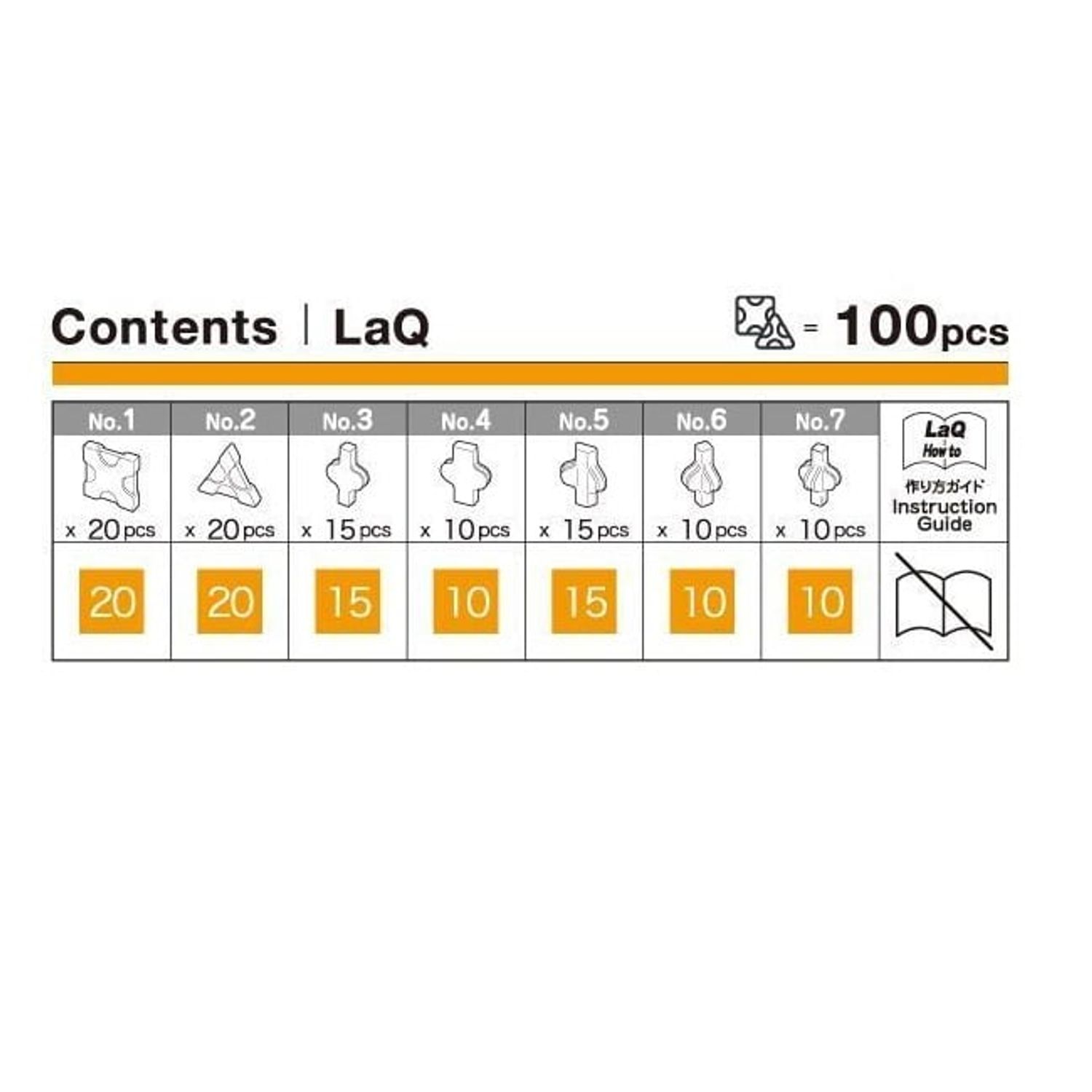 Jucarii LaQ Freestyle portocaliu 100 piese fotografia produsului View 3 L