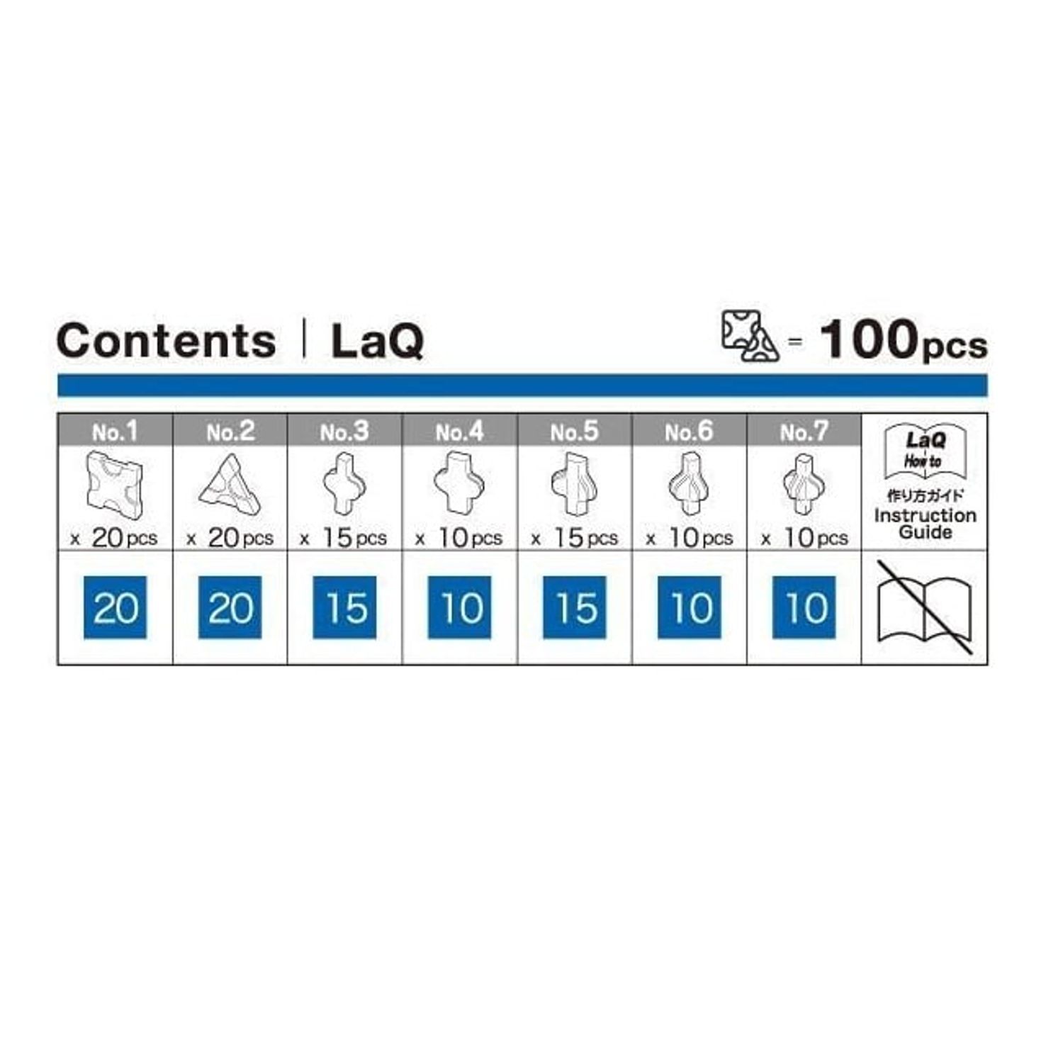 Jucarii LaQ Freestyle albastru inchis 100 piese fotografia produsului View 3 L
