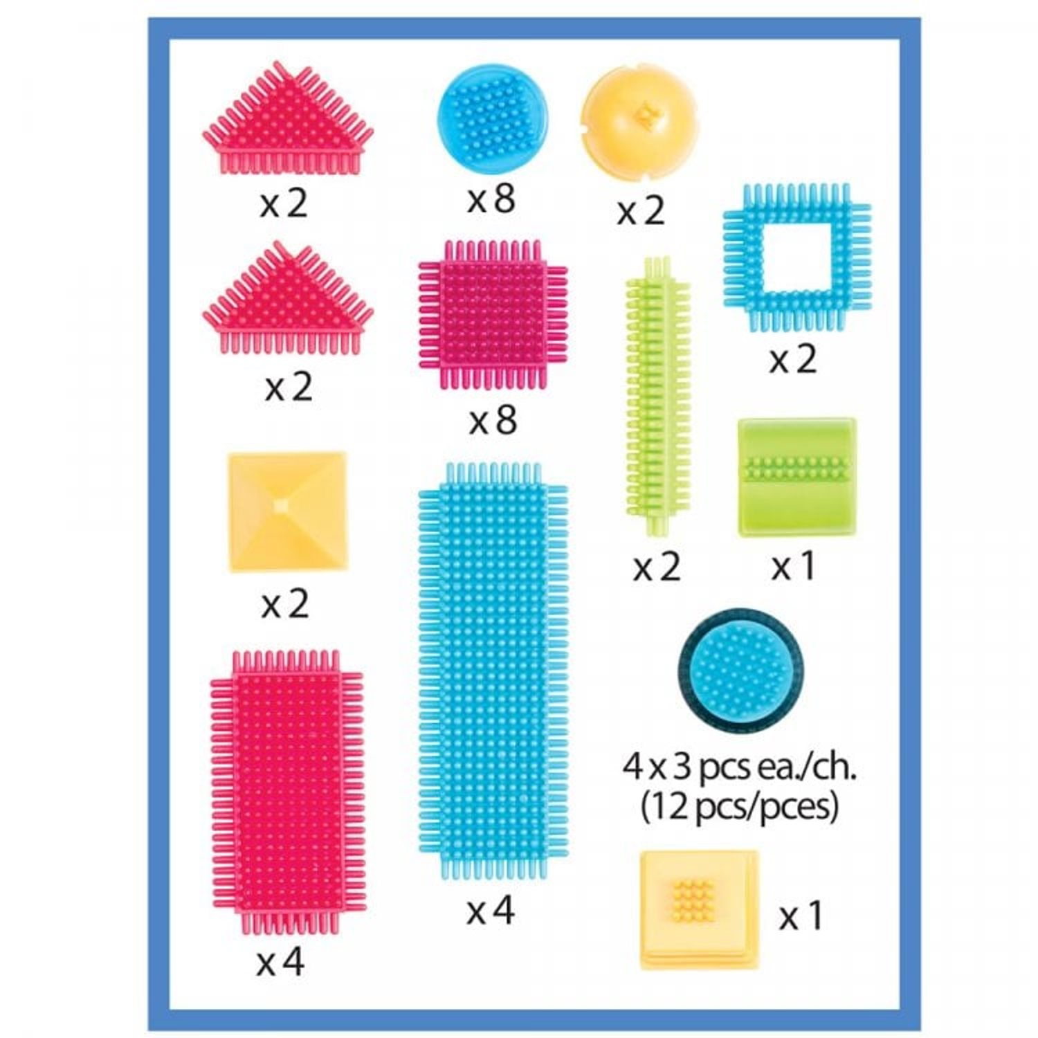 Set 50 cuburi de construit Bristle Blocks fotografia produsului View 3 L
