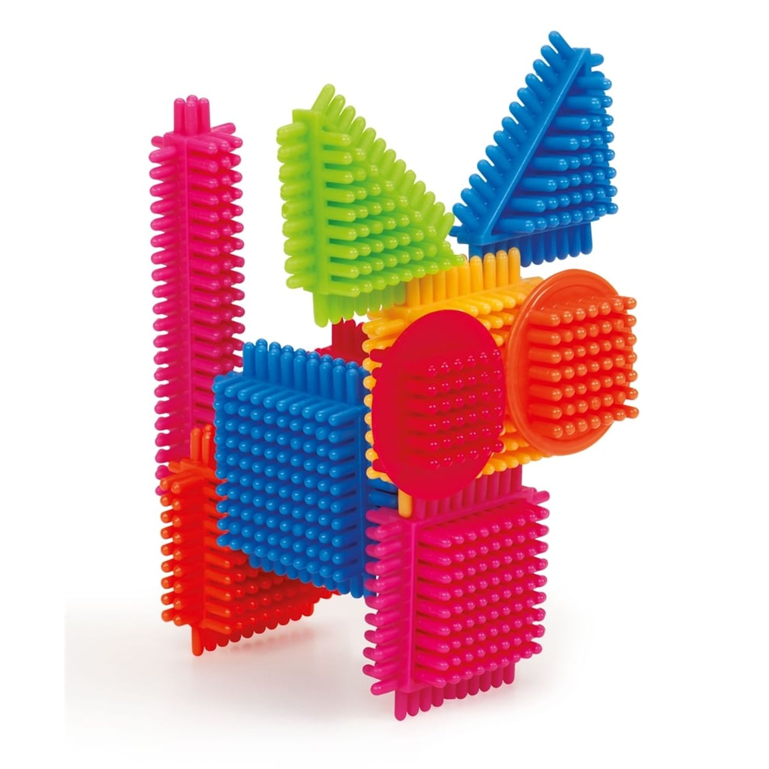 Cutie 50 cuburi de construit Bristle Blocks fotografia produsului View 3 L