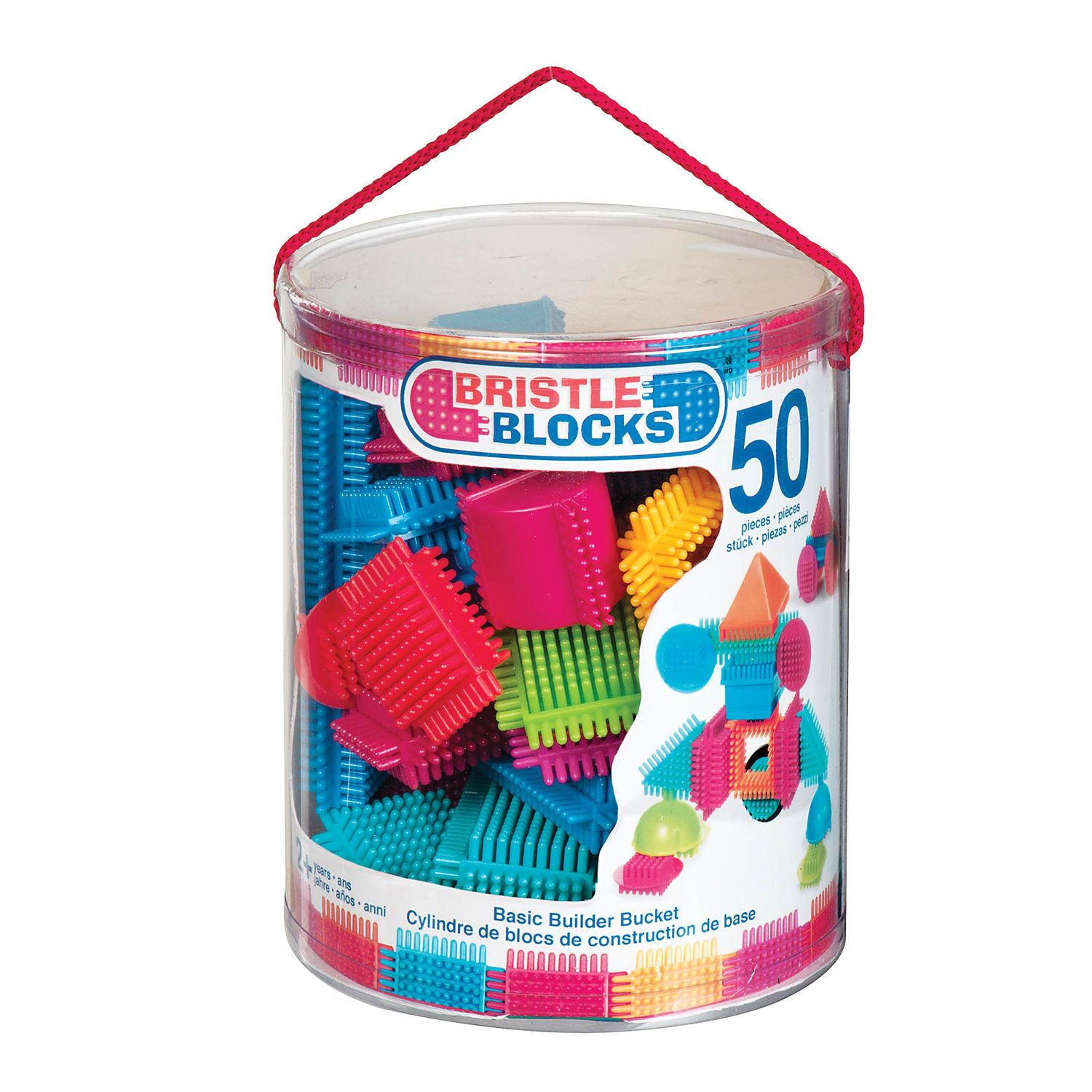 Set 50 cuburi de construit Bristle Blocks fotografia produsului