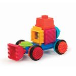 Set verde 80 cuburi de construit Bristle Blocks fotografia produsului View 3 S