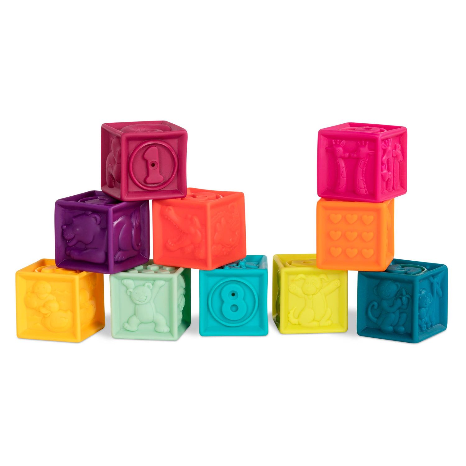 10 Cuburi moi B.Toys fotografia produsului