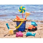 Galeata cu 9 jucarii de nisip albastra B.Toys fotografia produsului View 5 S
