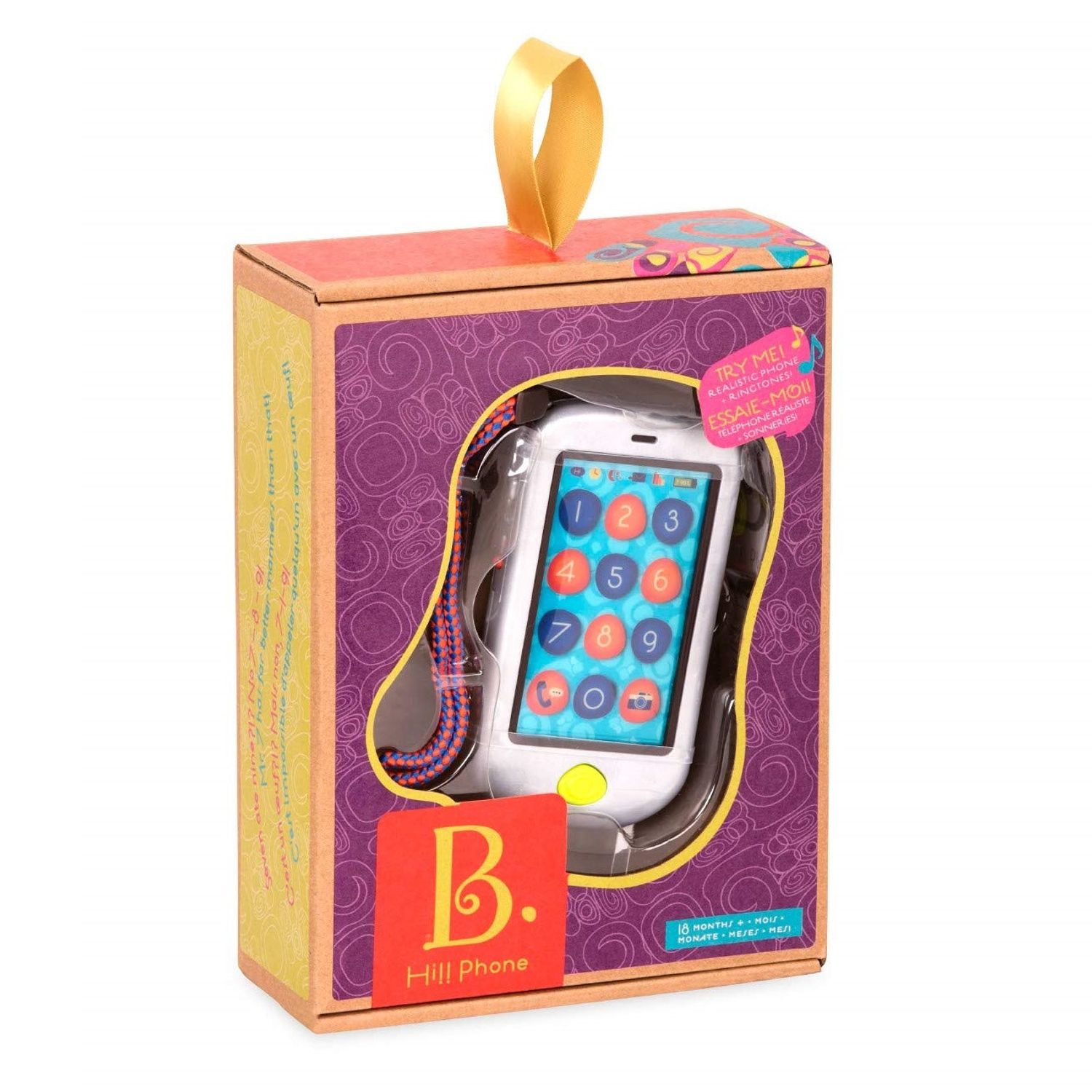 Telefon muzical cu touchscreen metalic B.Toys fotografia produsului View 4 L