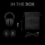 Casti Gaming Wireless Logitech Pro X Lightspeed, Microfon, Surround 7.1 (Negru) fotografia produsului View 6 S