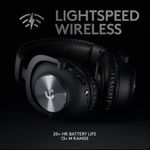 Casti Gaming Wireless Logitech Pro X Lightspeed, Microfon, Surround 7.1 (Negru) fotografia produsului View 9 S