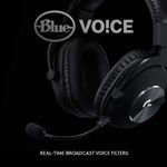 Casti Gaming Wireless Logitech Pro X Lightspeed, Microfon, Surround 7.1 (Negru) fotografia produsului View 8 S