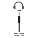 Casti Gaming Gembird GHS-05-O, Microfon (Negru/Portocaliu) fotografia produsului View 3 S