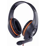 Casti Gaming Gembird GHS-05-O, Microfon (Negru/Portocaliu) fotografia produsului